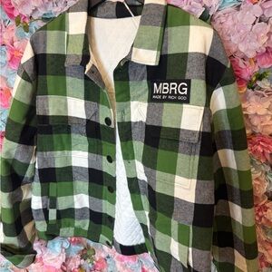 Green Plaid Men's Jacket